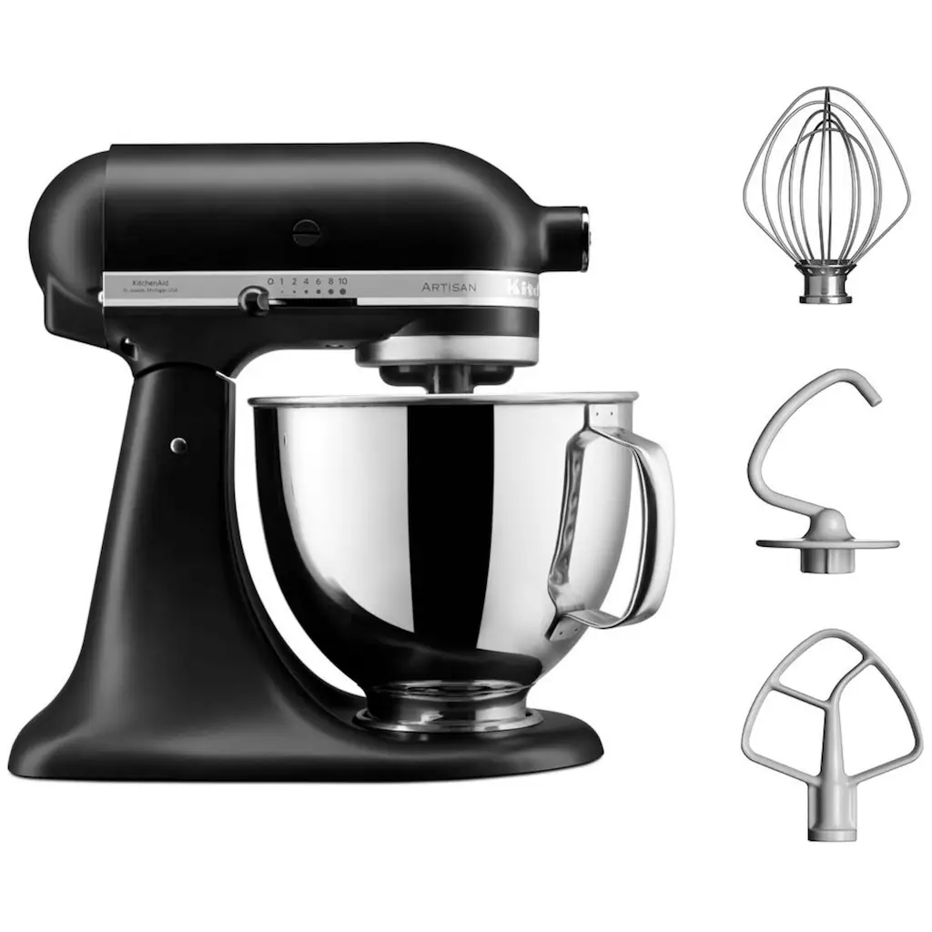 KitchenAid Küchenmaschine »5KSM125EBM SCHWARZ MATT« 1 KitchenAid Küchenmaschine »5KSM125EBM SCHWARZ MATT«