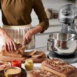 KitchenAid - Artisan Küchenmaschine 6,9 L - Medallion Silber -Kitchenaid 18001 Kuechenmaschine Artisan 69L HP 3