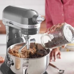 KitchenAid - Artisan Küchenmaschine 6,9 L - Medallion Silber -Kitchenaid 18001 Kuechenmaschine Artisan 69L HP 4