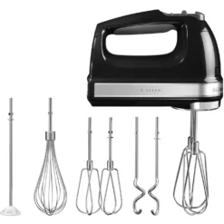 KitchenAid Handmixer »KitchenAid Handmixer, 5KHM9212EOB Onyx Schwarz«, 85 W, 9 Stufen
