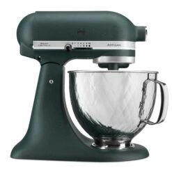 KitchenAid KAD 4.8L Artisan Küchenmaschine Limited Christmas, Pebble Palm + Gesteppte Metallschüssel | 40650