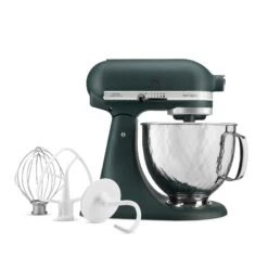 KitchenAid KAD 4.8L Artisan Küchenmaschine Limited Christmas, Pebble Palm + Gesteppte Metallschüssel | 40650 -Kitchenaid 40650 Kuechenmaschine Limited Christmas 3