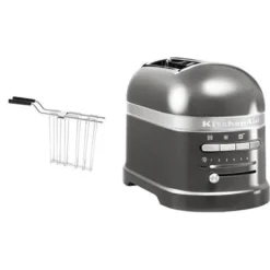 KitchenAid Toaster »Artisan 5KMT2204EMS MEDALLION-SILBER«, 2 Kurze Schlitze, Für 2 Scheiben, 1250 W, Mit Sandwichzange