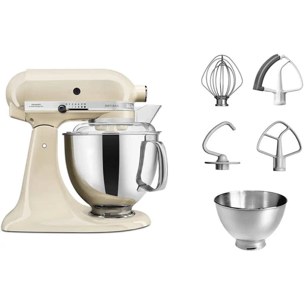 KitchenAid Küchenmaschine »Küchenmaschine 5KSM175PSEAC ALMOND CREAM«, Mit Zubehör Im Wert Von Ca. 112,-€ UVP 1 KitchenAid Küchenmaschine »Küchenmaschine 5KSM175PSEAC ALMOND CREAM«, Mit Zubehör Im Wert Von Ca. 112,-€ UVP
