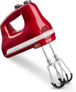 KitchenAid Handrührer Mit Flexi-Rührer In Empire Rot -Kitchenaid 5KHM6118ER 6 speed hand blender and flex edge beaters P210161KP 017z