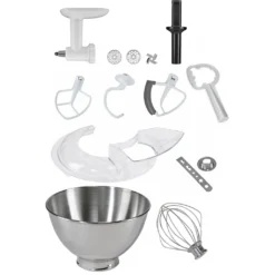 KitchenAid Küchenmaschine »5KSM175PSEMS MEDALLION-SILBER«, Mit Gratis Fleischwolf+Spritzgebäckvorsatz (Wert Ca. 129,-UVP) -Kitchenaid 8a0b132a324d479cec11e73feeabbaee