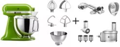 KitchenAid Küchenmaschine ARTISAN 175PS Matcha Fitness-Set