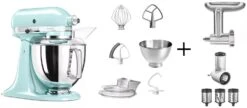 KitchenAid Küchenmaschine ARTISAN 175PS Eisblau Kochprofi-Set