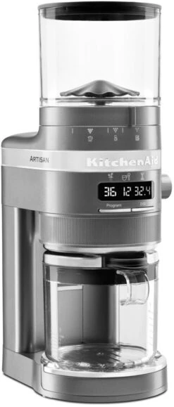 KitchenAid Kaffeemühle Artisan In Medallion Silber -Kitchenaid P191784KP 004z