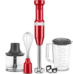 KitchenAid Stabmixer Set In Empire Rot, Kabelgebunden