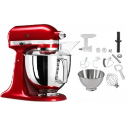 KitchenAid Küchenmaschine »5KSM175PSECA LIEBESAPFEL-ROT«, Mit Gratis Fleischwolf+Spritzgebäckvorsatz (Wert Ca. 129,-UVP)