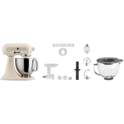 KitchenAid Küchenmaschine »5KSM125EFL FRESH LINEN«, Gratis Fleischwolf, Schüssel, Spritzgebäckvorsatz (Wert Ca. 238,-UVP)