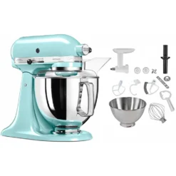 KitchenAid Küchenmaschine »Küchenmaschine 5KSM175PSEIC EISBLAU«, Mit Gratis Fleischwolf+Spritzgebäckvorsatz (Wert Ca. 129,-UVP)
