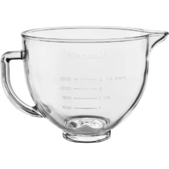 KitchenAid Küchenmaschinenschüssel »5KSM5GB Für Küchenmaschine 4.3L & 4.8L«, Aus Glas