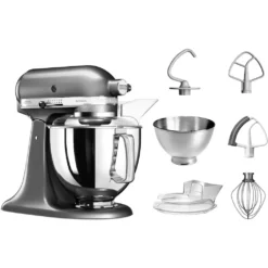 KitchenAid Küchenmaschine »5KSM175PSEMS MEDALLION-SILBER«, Mit Zubehör Im Wert Von Ca. 112,-€ UVP