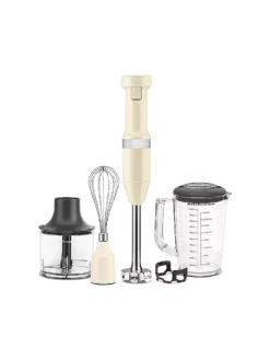 KITCHENAID, Stabmixer Mit Zubehör 5KHBV83EAC Creme